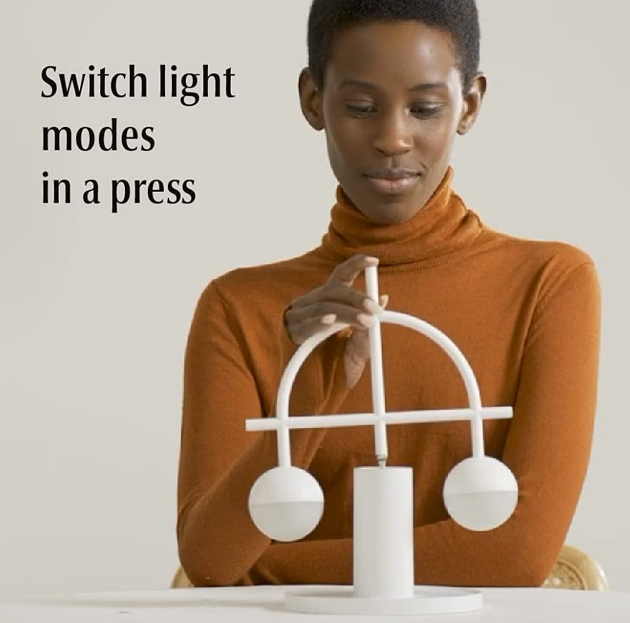 LED Magnetic Balance Table Desk Lamp with Night Light - Rechargeable