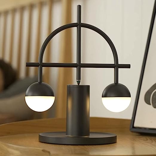 LED Magnetic Balance Table Desk Lamp with Night Light - Rechargeable