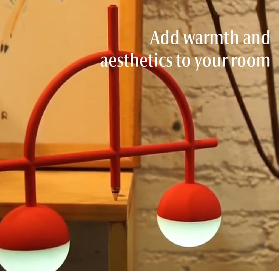 LED Magnetic Balance Table Desk Lamp with Night Light - Rechargeable