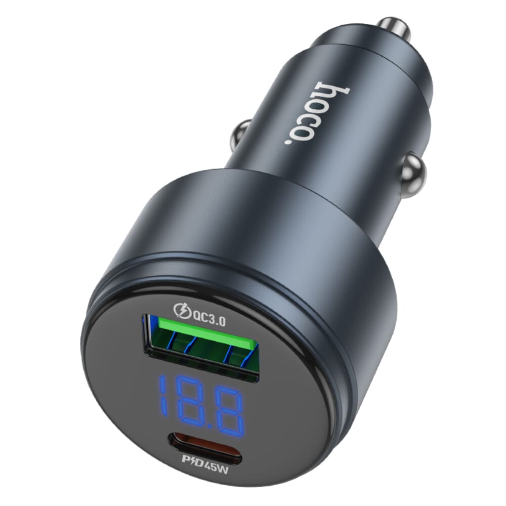 شاحن سيارة HOCO Z57B بقوة 63 واط PD45W QC3.0