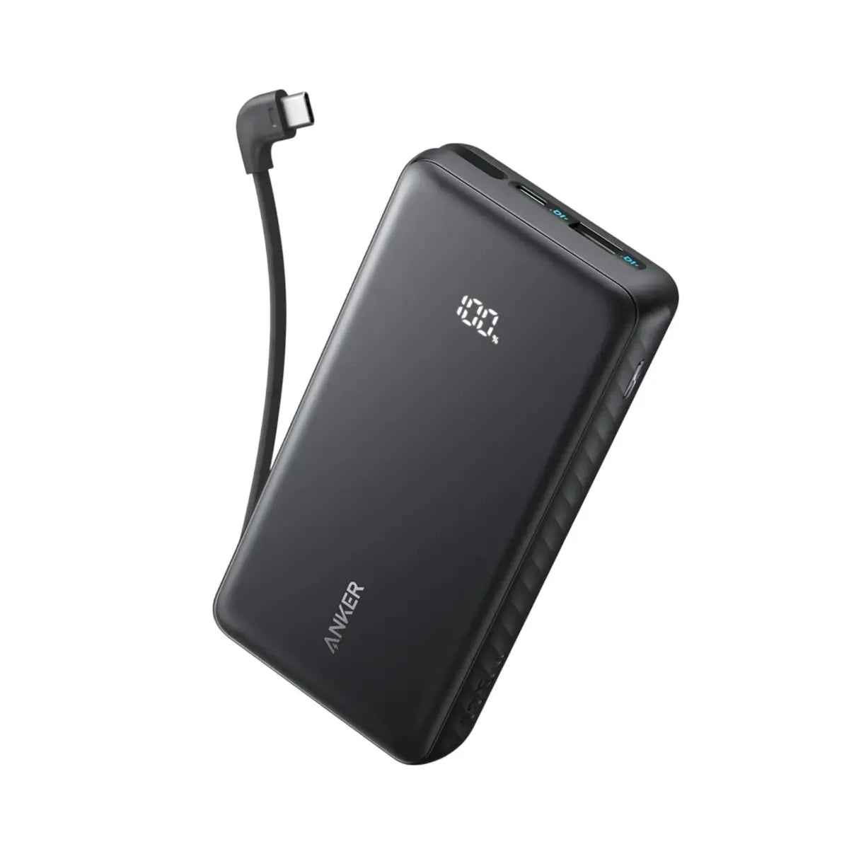 شاحن أنكر زولو المتنقل بسعة 20000 مللي أمبير، شحن سريع 22.5 واط مع كابل USB-C مدمج