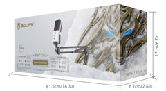 Sades Night OWI SA-M01W RGB Gaming Microphone - White