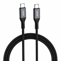 Go-Des 53-GD-UC619-4 1M USB-C to USB-C 60W PD Fast-Charging Nylon-Braided Cable with Data Synchronization, Reinforced Terminals and Tinned-Copper Core