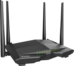 Tenda V12 AC1200 Dual Band Wi-Fi Gigabit VDSL/ADSL Modem Router, 4x5dBi Fixed External Antennas, Profile 35b, 300Mbps at 2.4GHz, 867Mbps at 5GHz, 20M/40M/80M Bandwidth | V12