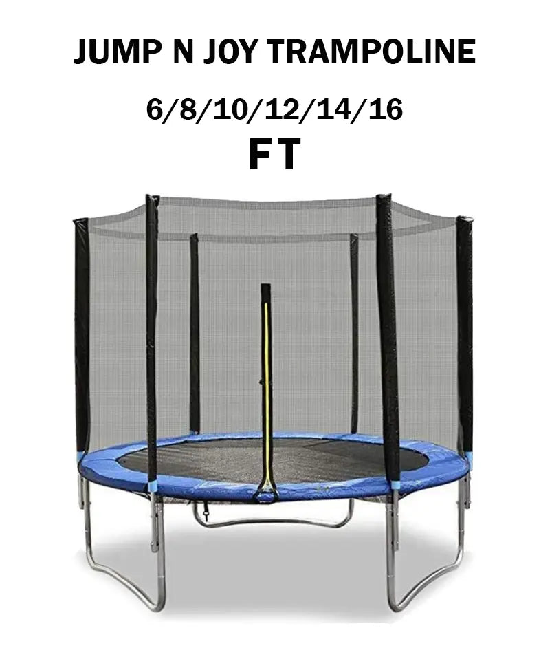 ترامبولين Jump N Joy مع شبكة أمان - داخلي وخارجي