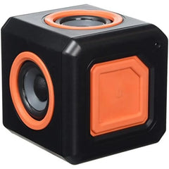 Allocacoc AudioCube Stationary UK Black Compact Speaker With Deep Bass Sound - 3803BK-UKACUB