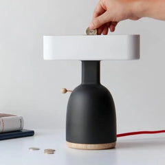 Allocacoc Dina Coin Lamp With Money Box Function Modern Desk Lamp Design - DH0131-CLDINA