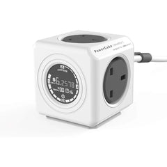 Allocacoc PowerCube Extended Monitor UK 1.5M Surge-Protected Power Extension With Multiple Outlets - 8930-UKEXMO