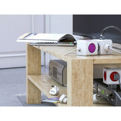 Allocacoc PowerCube Rewirable USB 4X Plug UK Compact Power Extension Cube With Dual USB Ports - 1850-UKRU4P