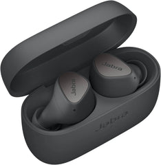 Jabra Elite 4 Bluetooth Earbuds, 6mm Speaker Size, 4x MEMS Microphone, Active Noise-Cancellation, Qualcomm aptX & SBC Audio Codecs Support, Bluetooth 5.2, IP55 Rating, Gray | 100-99183000-99