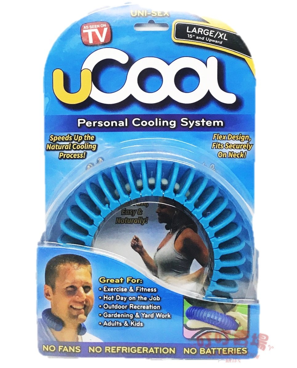شريط تبريد شخصي قابل للارتداء من uCool مزود بتقنية التبخير - شريط مرن مريح قابل لإعادة الاستخدام للبالغين والأطفال، في الهواء الطلق، والرياضة، والعمل، والطقس الحار