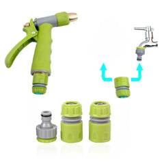 Rocky Mountain 20M Professional Garden Hose Set with Adjustable Spray Gun, 3 Spray Patterns, Quick Connect Fittings & Rubber Tap Adapter