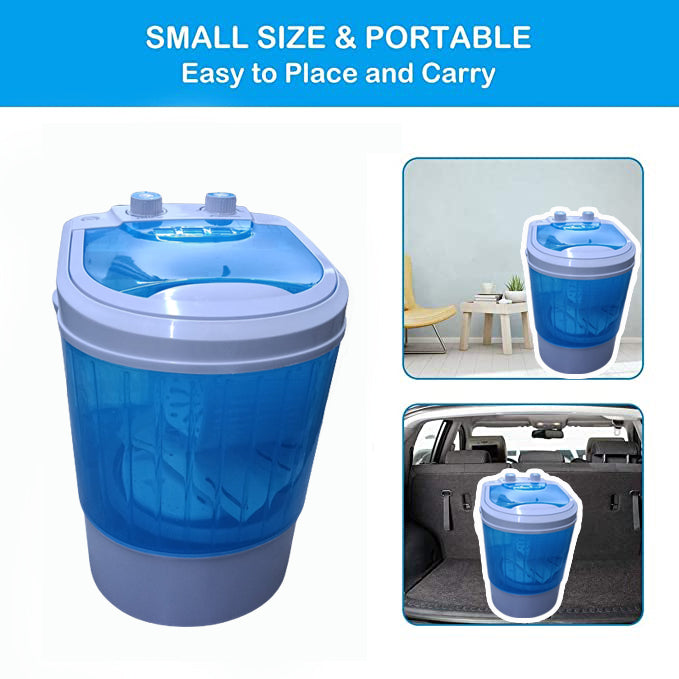 Mini Portable Washing Machine with Low Noise and Intelligent Wash Cycle 3 Kg Capacity