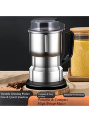 Pure Electric Grinder 350W with Stainless Steel Coffee Bean, Grain & Spice Grinder with 85g Capacity, Metal Blade & Safety Lid Lock