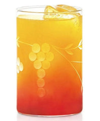 Borosil Berry Vision Glass Set of 6 – 295 ml | with Grape Etching, Microwave Freezer Dishwasher Safe, Scratch Resistant Drinkware