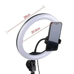 Professional Ring Fill Light with Adjustable Color Temperature and Phone Holder (Stand Not Included)