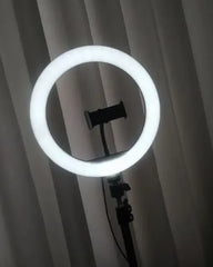 Professional Ring Fill Light with Adjustable Color Temperature and Phone Holder (Stand Not Included)