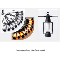 Decorative Lantern Style LED String Lights Waterproof Outdoor Decorative Lights, Warm White 2700K, Dimmer-Supported Fairy Lights for Decorations, Celebrations, Backyard, and Events - 5 Metres & 10 Bulbs