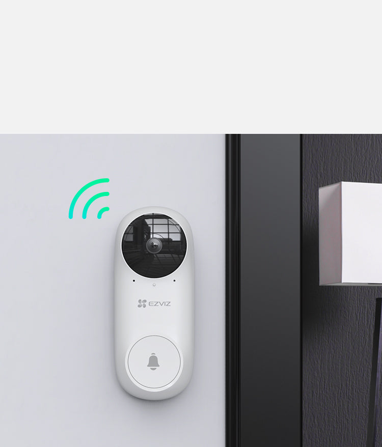 EZVIZ DB2C Kit Wi-Fi Doorbell With Chime H.265 – White