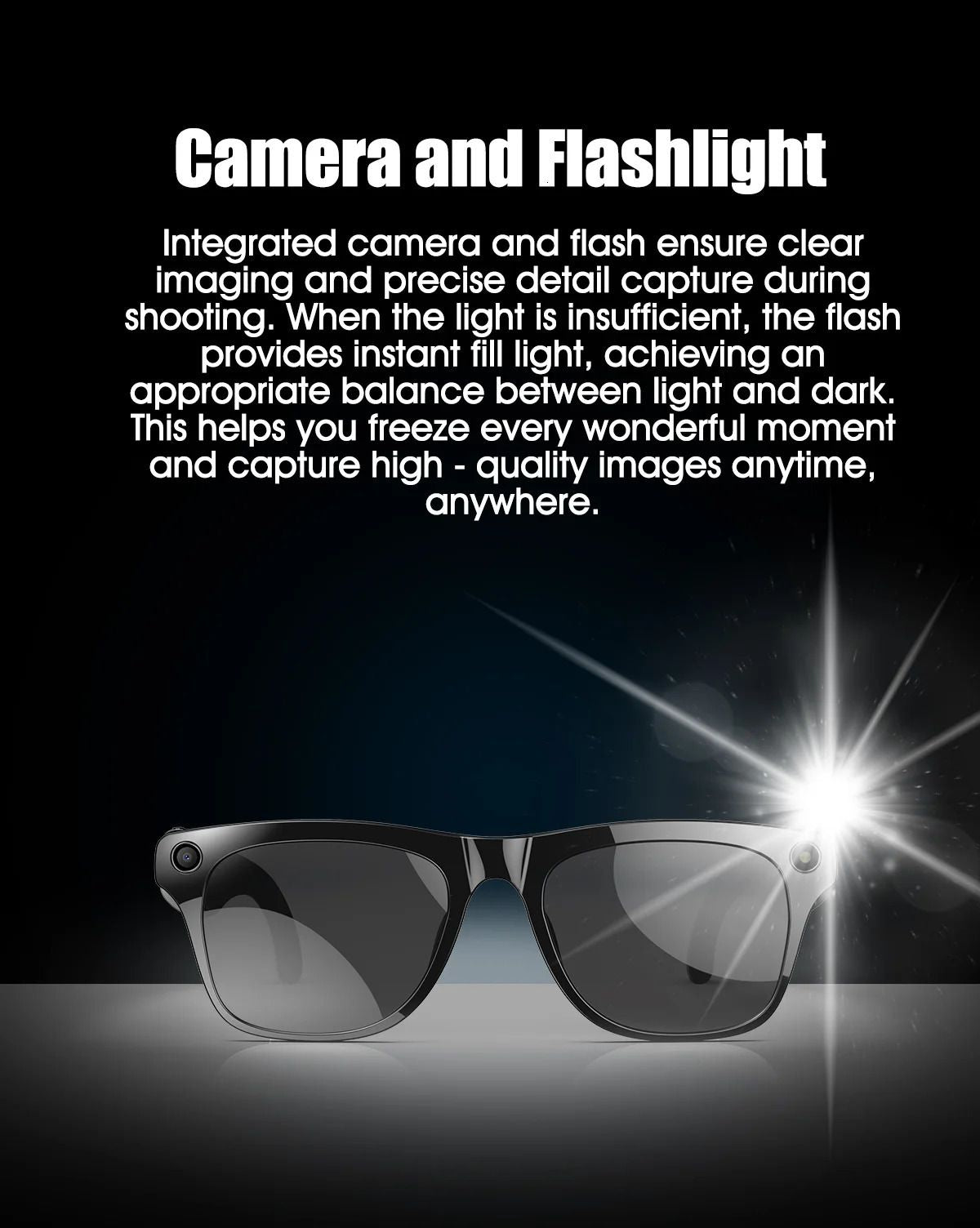Gl One GL ONE AI-Powered Smart Glasses with HD Camera, 1080p Video Recording ...