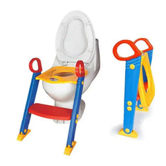Childrens Potty Training Seat with Foldable Step Ladder, Adjustable Height, Non-Slip Design for Toddlers and Kids & Baby Toilet Training