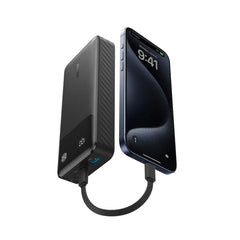 Anker Power Bank Powercore 20000mAh 30W Portable Charger with USB C Cable Lanyard Black