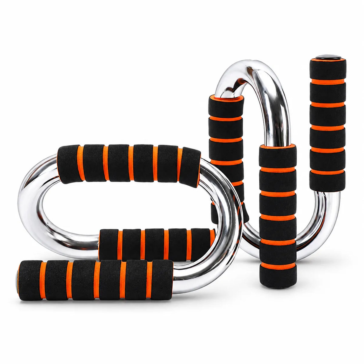 Pair of Professional Push Up Stands with Anti-Skid Base, Comfortable Foam Grip & Elevated Handles for Chest, Arms, Shoulders & Upper Body Training