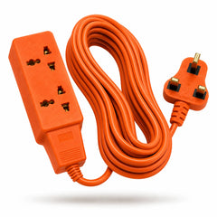 10M Heavy Duty Dual Universal Socket Extension Cord with UK 3-Pin Plug 110-220V 10A-16A Indoor & Outdoor Use