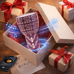 Portable Traditional Drum-Style Wireless Bluetooth Speaker – Deep Bass & FM/TF/TWS Support - 8W Output