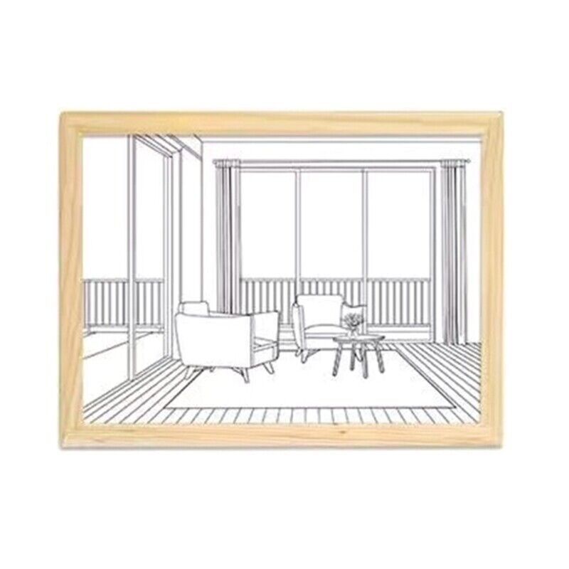 LED Glowing Photo Frame with Adjustable Lighting and Shadow Art