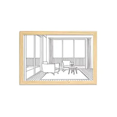 LED Glowing Photo Frame with Adjustable Lighting and Shadow Art