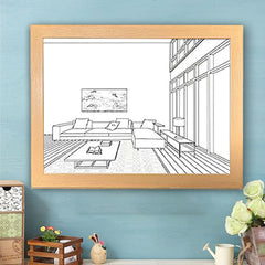 LED Glowing Photo Frame with Adjustable Lighting and Shadow Art