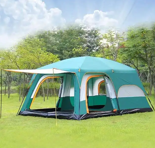 Portable Foldable 8-10 Persons Family Camping Tent with Carry Bag - Durable & Weather Resistant