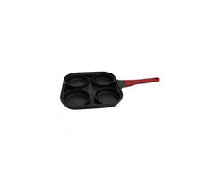 Berlinger Haus Die-Cast 4 Hole Fry Pan with Glass Lid 26x26x3.5 CM