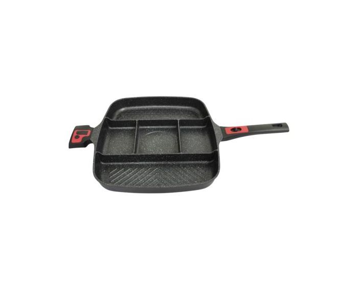 Berlinger Haus Die-Cast 5 in 1 Fry Pan with Detachable Handle 37 x31 x 4.4 CM