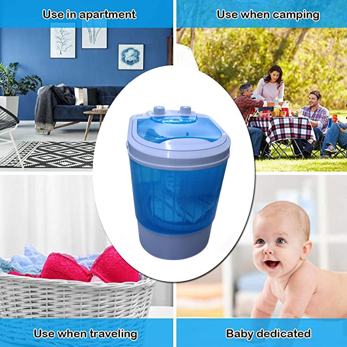 Mini Portable Washing Machine with Low Noise and Intelligent Wash Cycle 3 Kg Capacity