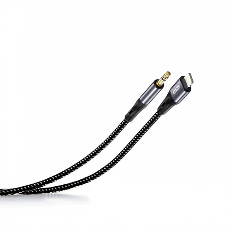 Go Des GAC-167 Lightning to 3.5mm AUX Audio Cable 1 Meter for Apple iPhone, Car Stereo, Speakers and Home Audio Systems