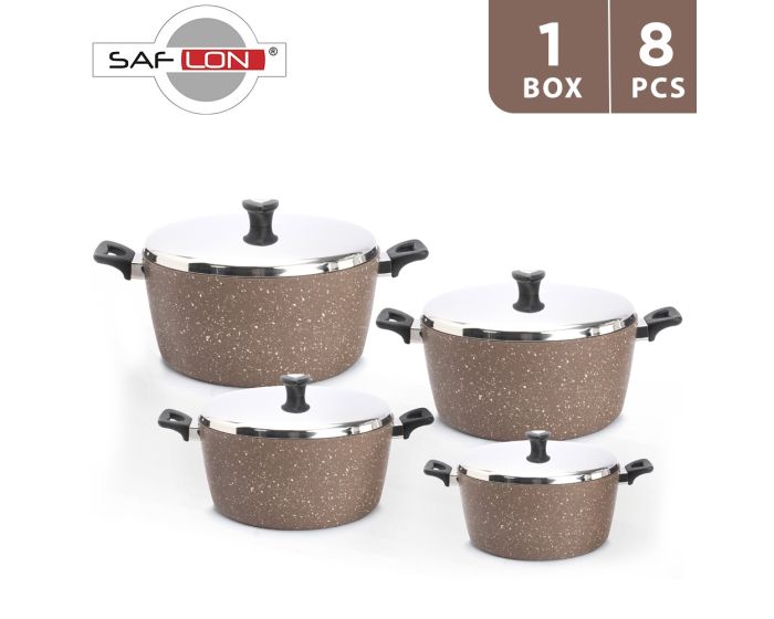 Saflon 8 Pcs Cookware Set