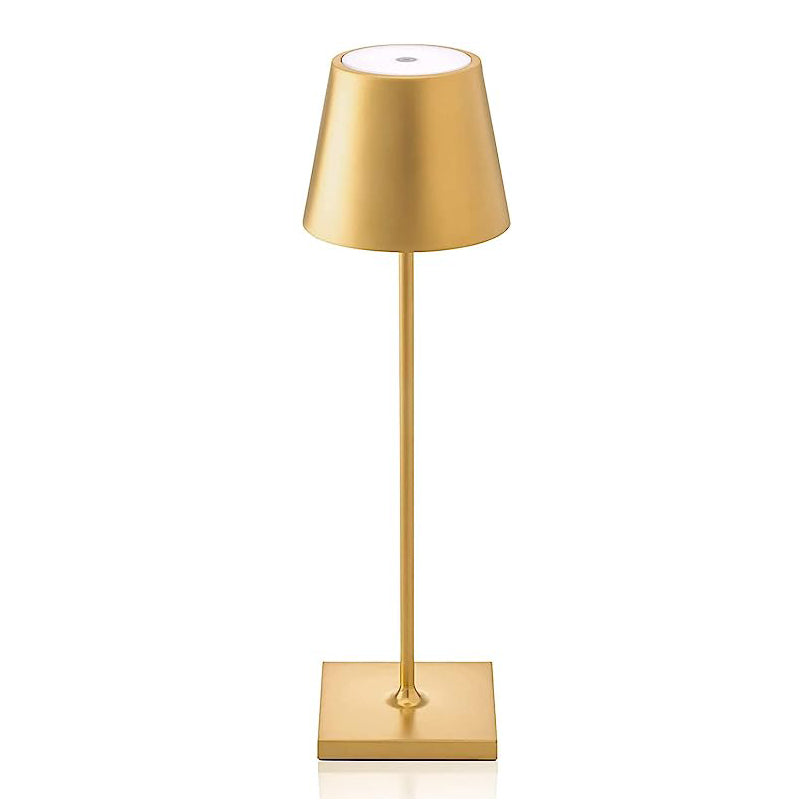 Modern LED Desk Touch Lamp with Dimming - Rechargeable, Waterproof Table Lamp for Home and Outdoor Use