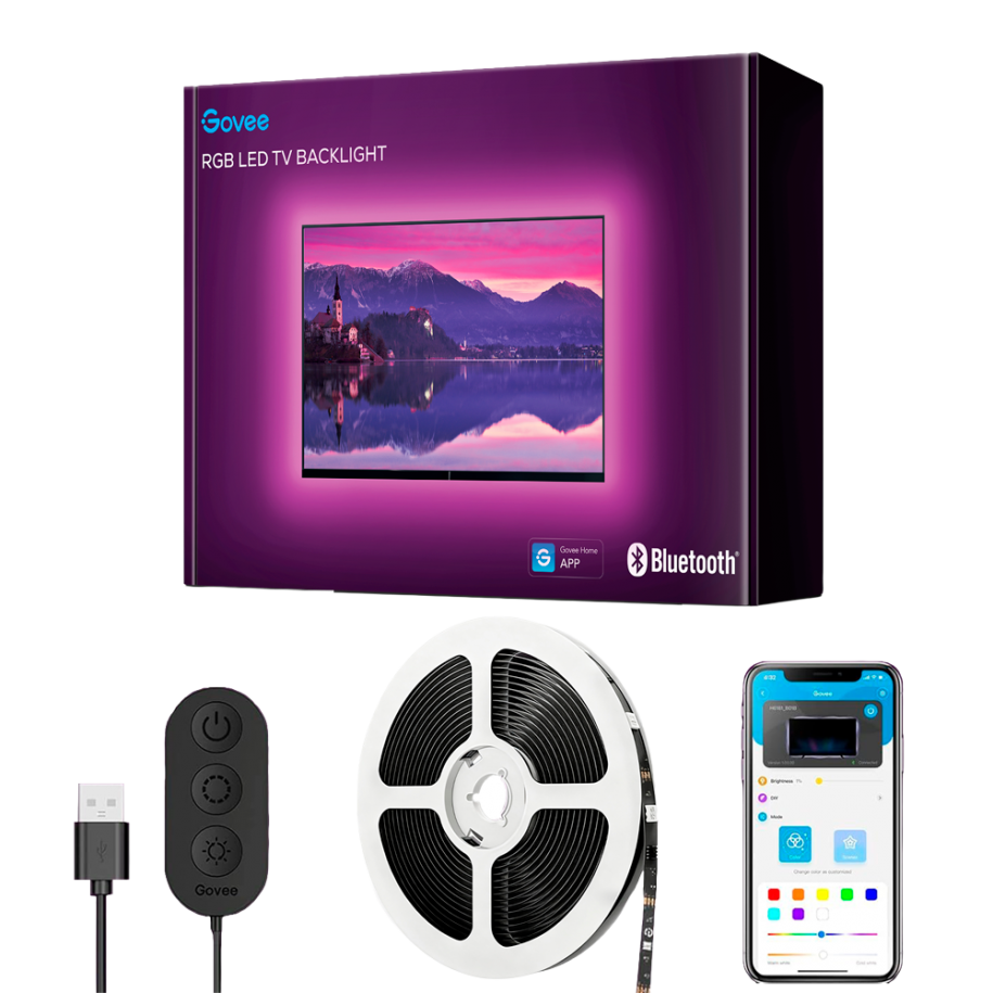 Govee GV-TV-H6178 - LED TV backlighting, Bluetooth, RGB Color, 90 LEDs/m,…