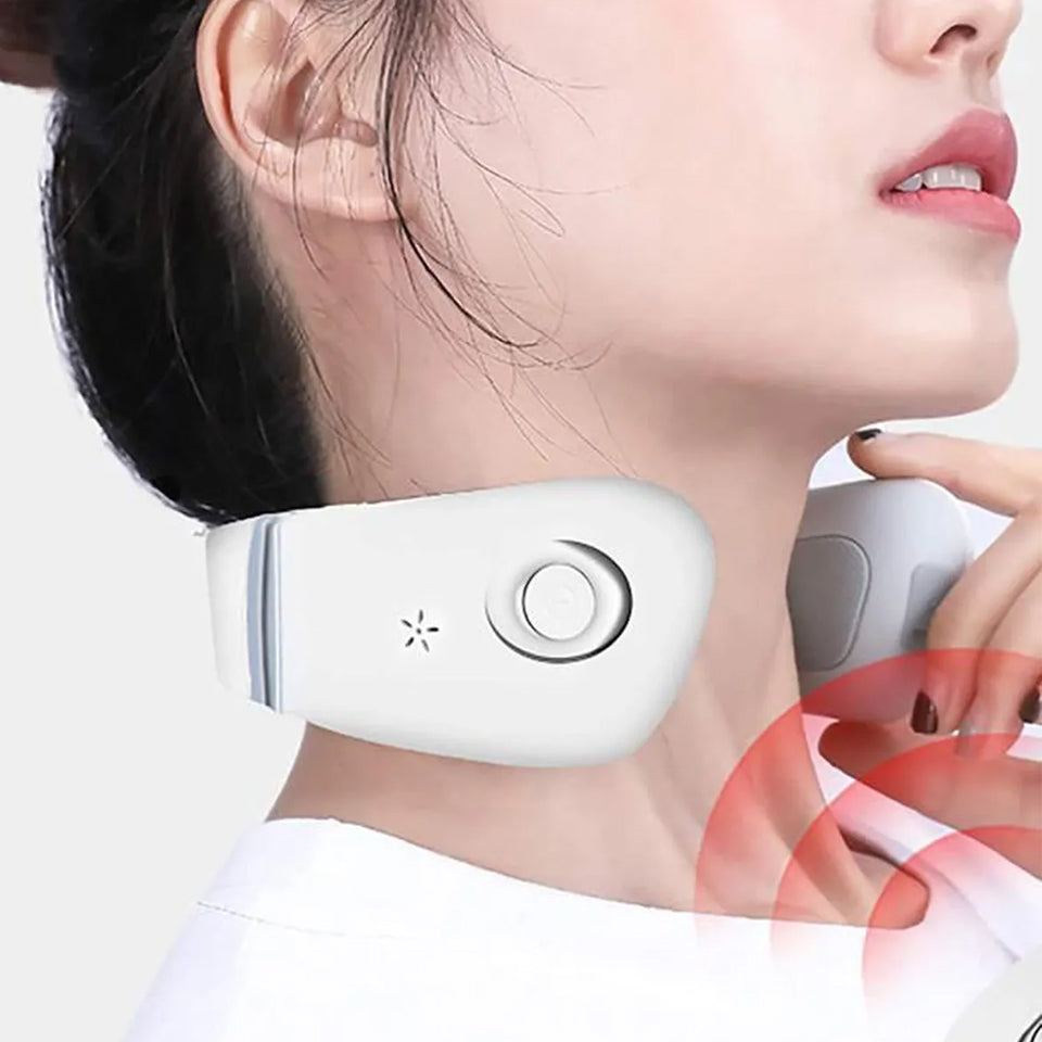 Cordless Portable EMS TENS Neck Massager for Pain Relief