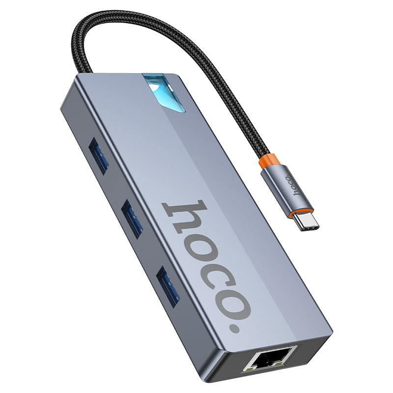 HOCO HB51 Wow 6 in 1 Multi Function Converter HDTV RJ45 PD USB3.0