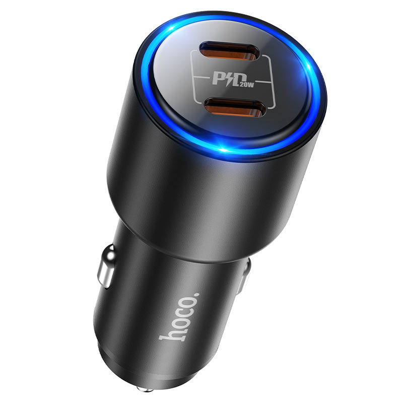 HOCO NZ3 Plug Clear Way 40W Dual Port PD Car Charger