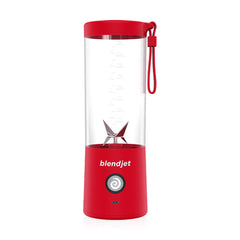 Blendjet V2 Portable Blender 16oz, Smoothie Maker, Fruit Blender, BPA-Free, 475ml, 200W, Sports Bottle, USB-C Rechargeable - Red