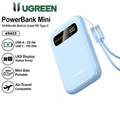 UGREEN 10000mAhPD-20W Two-way Fast Charging PB522 - Blue