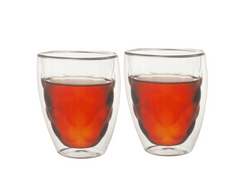 MOOLOOM Handmade Double Wall Glass Tumbler 350 ML -2 Cups