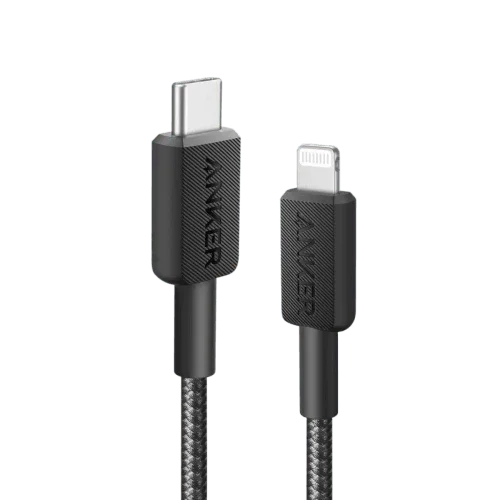 Anker 322 USB-C to Lightning Cable Braided (1.8m/6ft) -Black