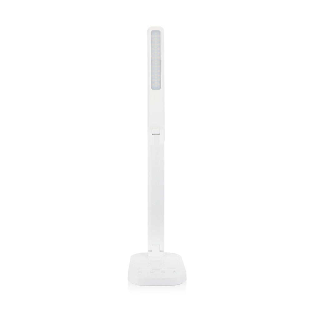 مصباح طاولة Litom أبيض قابل للتعديل بتقنية LED للتحكم باللمس وتصميم موفر للطاقة - GEHM632AWUK