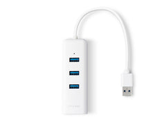 USB 3.0 3-Port Hub & Gigabit Ethernet Adapter 2 in 1 USB Adapter