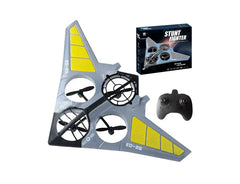 360° Rotating Stunt Fighter Airplane Drone with Auto Return & Remote Control